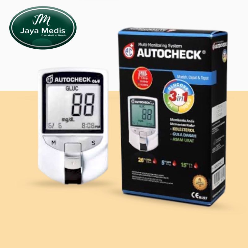 Alat Autocheck 3 in 1 ( Gula Darah , Asam Urat , Kolesterol )