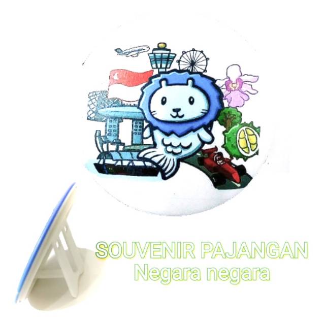 Pajangan singapura souvenir singapore bendera singapura