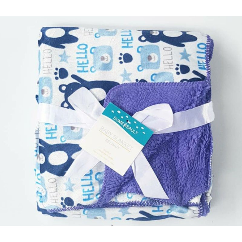 Selimut Bayi Jumbo Double Fleece BOLAK BALIK 102x76 cm CaterLove | Selimut Anak, Balita TANPA TOPI