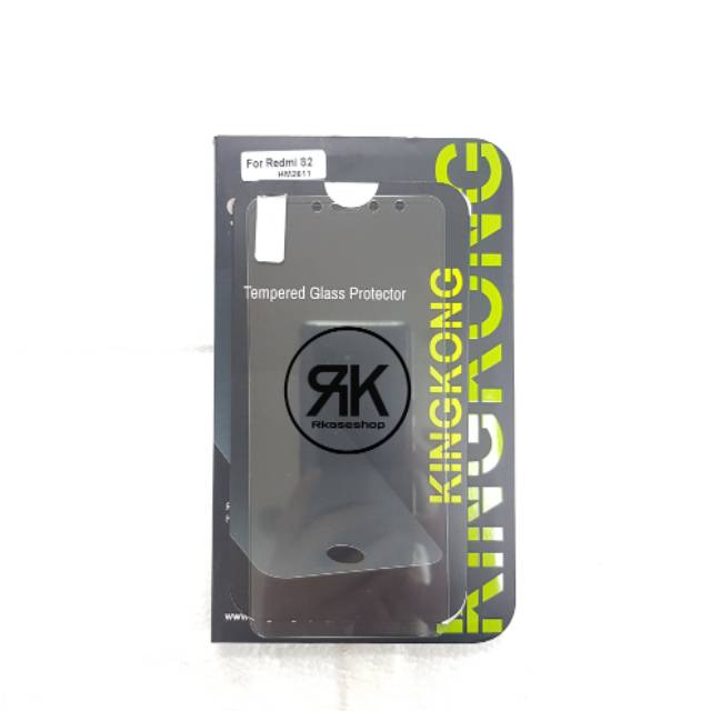 kingkong tempered glass Xiaomi Redmi S2 anti gores screen guard kaca