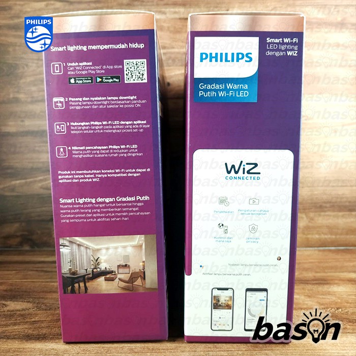 PHILIPS Smart WiFi LED Downlight 17W 6&quot; D150 - Dimmable Wiz Connected