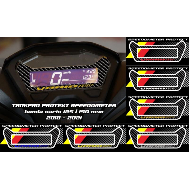 sticker timbul spidometer honda vario 125 dan vario 150 / emblem honda vario