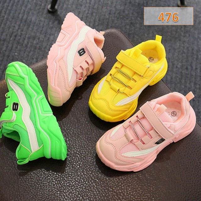 Sepatu Sneakers Anak Modis Style 26-35 AS 136 Sepatu Anak Sekolah Eight Fashion Korea Cewek Cowok - 476