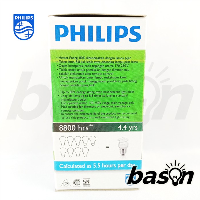 PHILIPS Tornado 24W | Lampu Spiral Hemat Energi | E27