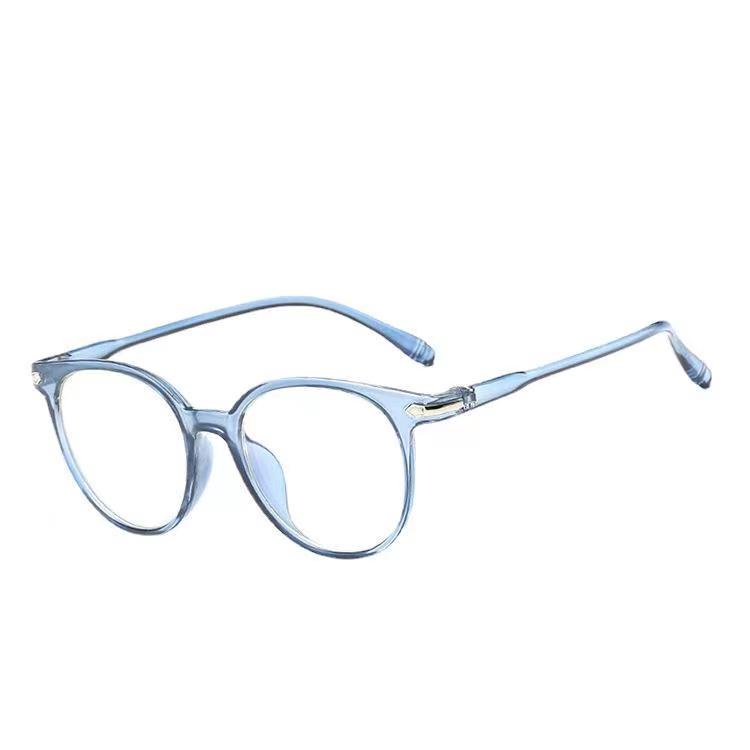 Kaca mata anti radiasi / Kacamata Wanita Pria Frame Anti Radiasi Transparan impor Kacamata korea-Blue