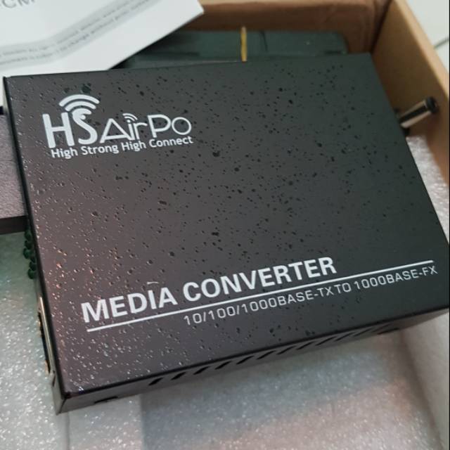 HSAirpo CM1000G POE Media Converter Fiber Gigabit Poe