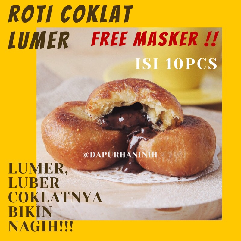 

Roti Goreng Coklat Lumer, Roti Coklat, Roti Lumer, Roti Frozen