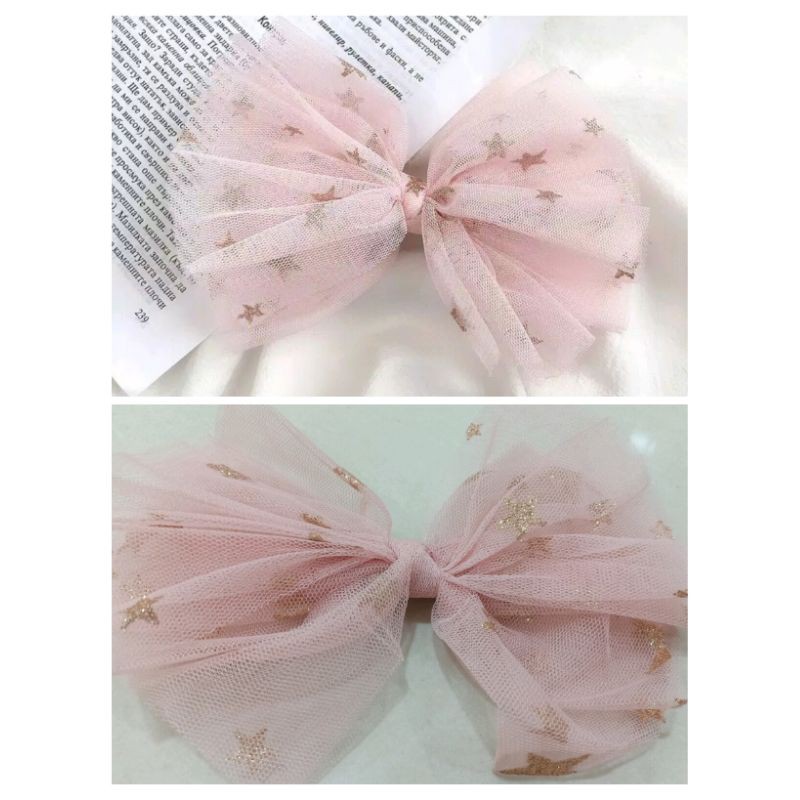 jepit rambut anak import/jepitan pita dewasa tile bintang