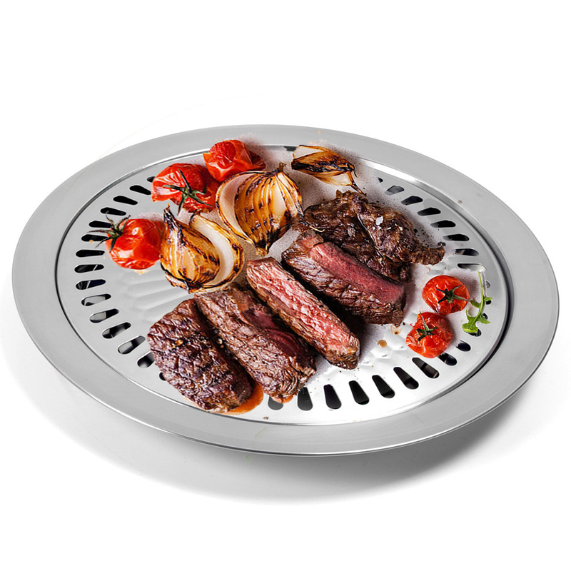 Ready 32cm Korea Barbekyu Memanggang Panci Panggangan Memanggang BBQ Memasak Grill Pan