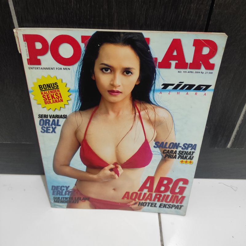MAJALAH POPULAR cover TINA AZHARA no. 195/2004