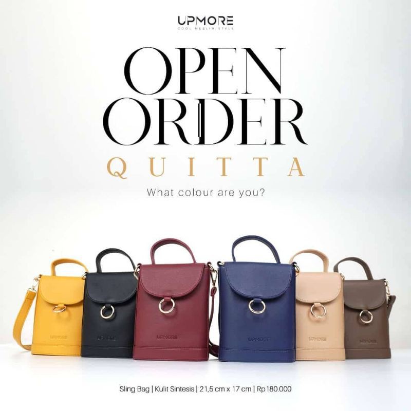 Tas Original Quitta by Upmore|Tas Kulit|Tas Kecil|Tas Tali|Tas Elegant|Tali Sling Bag Panjang|Tas