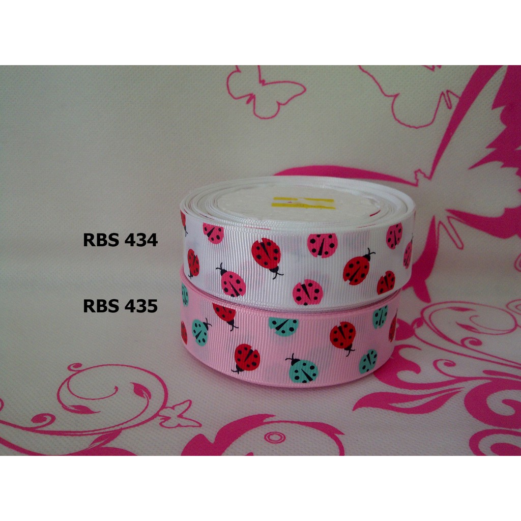 

[10 YARD] PITA GROSGRAIN MOTIF LADYBUG SALE RBS 434,435