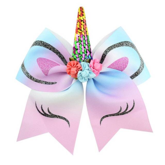 Hairband unicorn blue. Jepit akesoris ikat rambut anak lucu import