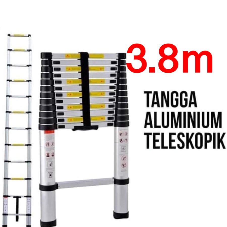 Tangga lipat Telescopic | Tangga Aluminium Telescopic 3.8