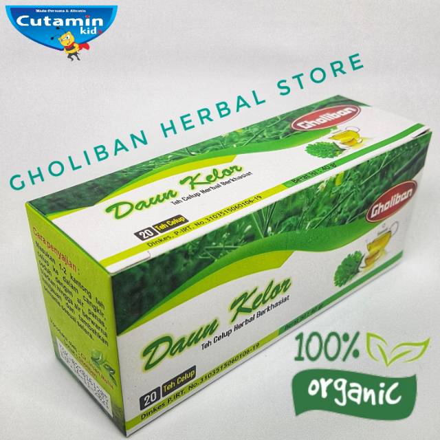 DAUN KELOR CELUP/SEDUH GHOLIBAN HEEBAL ISI 20' ORIGINAL