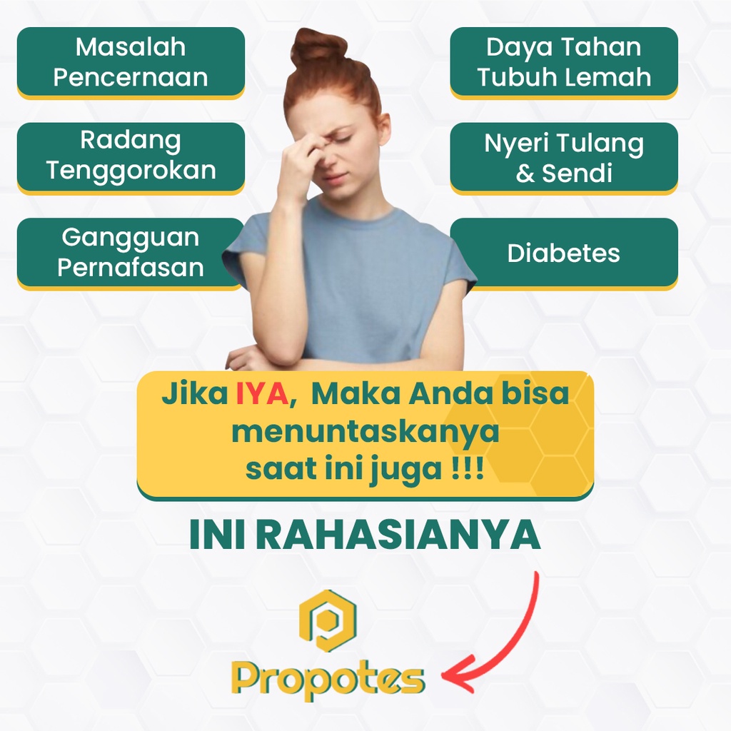 PROPOTES 10ml - Obat Propolis - Madu Propolis Asli - Propolis Obat Kumur &amp; Tetes 100% Asli