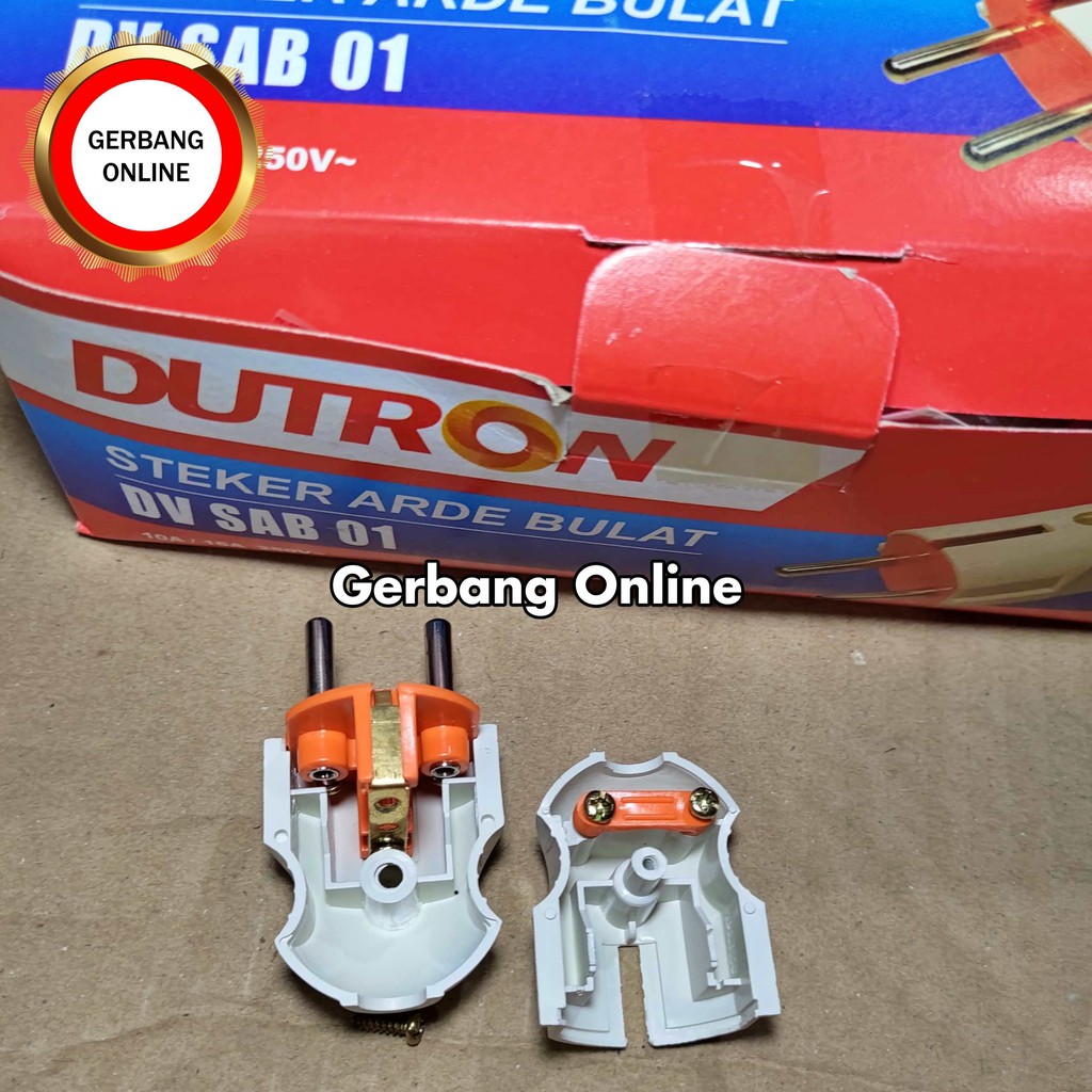 Steker Arde Dutron Bulat Oval Pin Kuningan DV-SAB-01