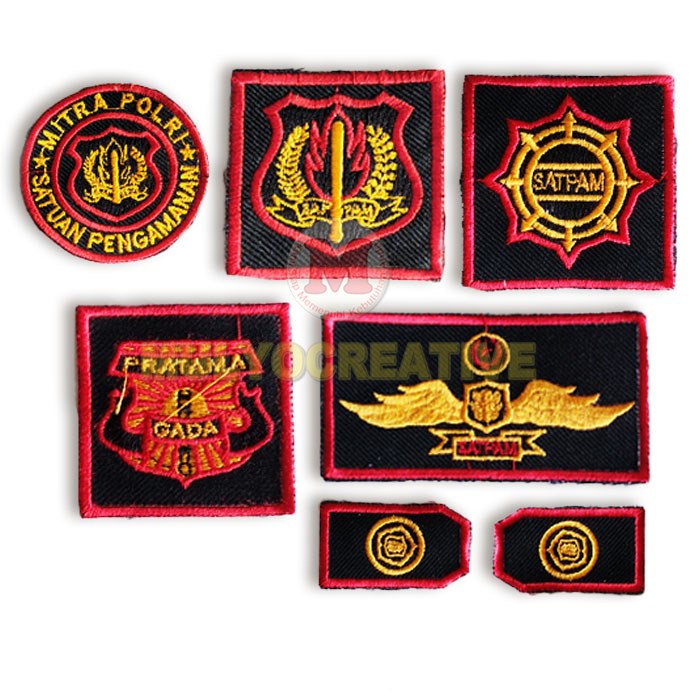 1 Set Atribut Bordir Satpam – Sepaket Atribut Satpam Gada Pratama Lengkap