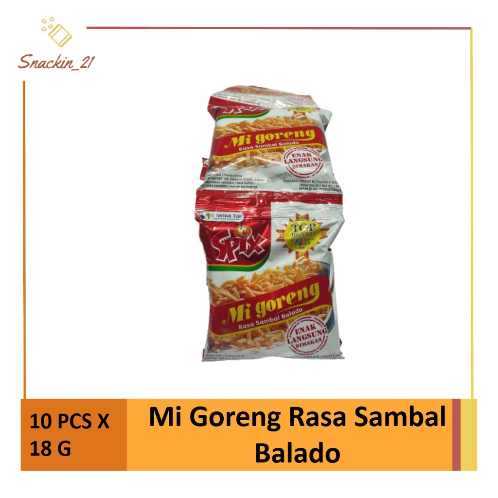 

Mi Goreng Rasa Sambal Balado (isi 10 pcs x 18 gr)