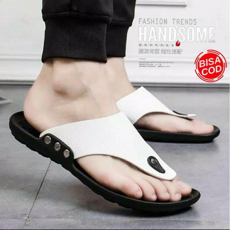 Sandal Kulit / Sandal Pria / Sandal Jepit / Sandal Casual Pria (Japit Import)