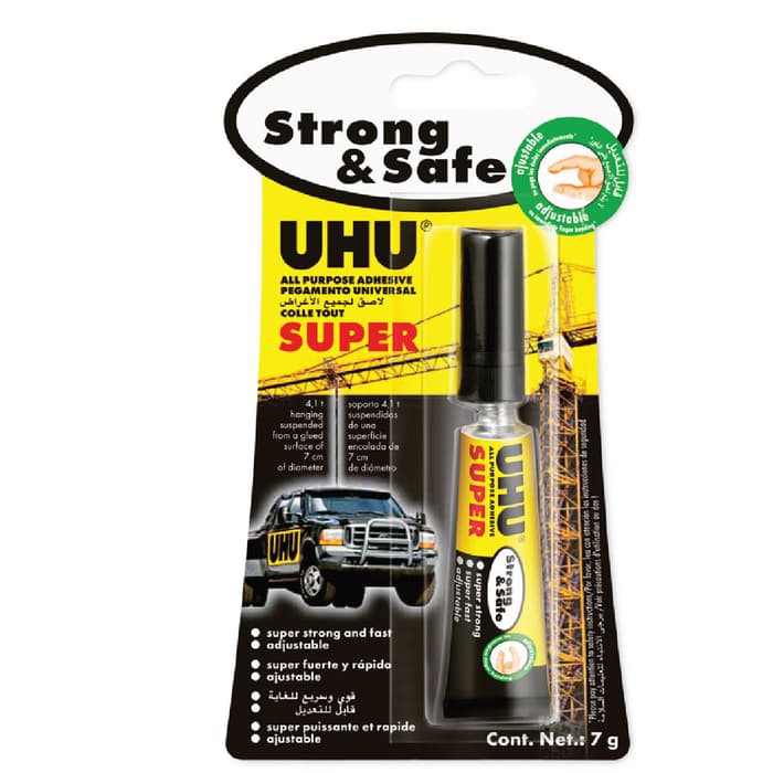 

Promo UHU Super Strong & Safe 7 gr Blister Elegan