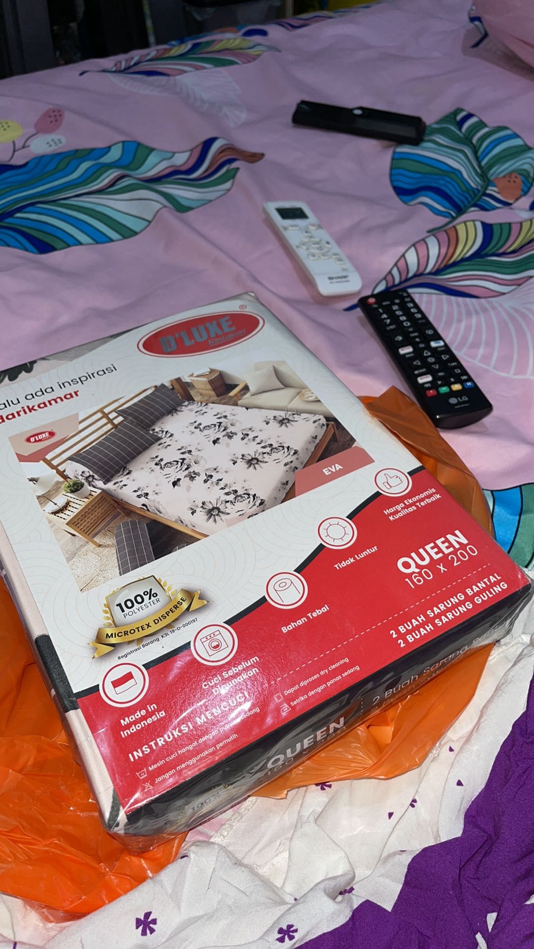 Kintakun Sprei Dluxe Winter Flower Edition Uk 180x200 / Uk 160x200 / Seprai / Sprei /sprei Kintakun