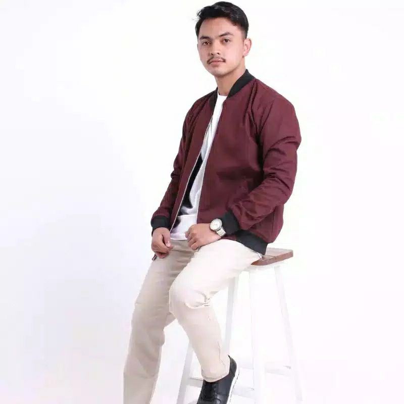 Jaket Bomber Canvas Premium Original Bapin