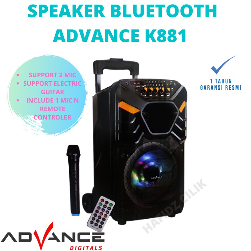 speaker advance k881 / speaker bluetooth advance /speaker meeting/SUPERBASS/speaker gitar listrik