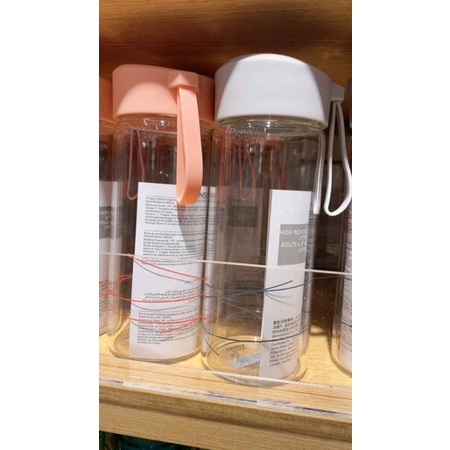 Miniso botol minum lucu glass bottle botol minum mini