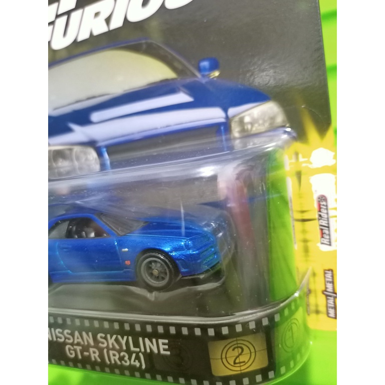 HOTWHEELS ERROR NISSAN SKYLINE R34 BIRU RETRO ERROR