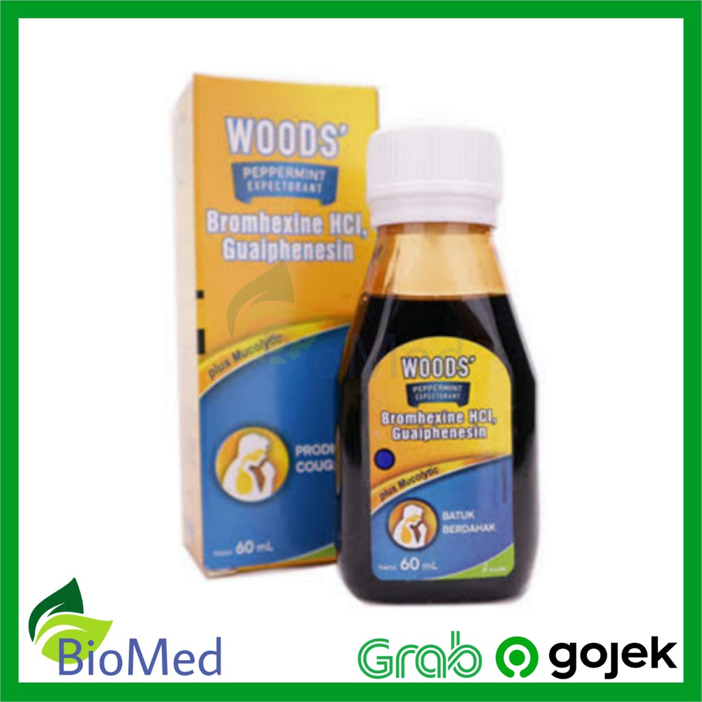 WOODS BIRU SIRUP 60 ml - Obat Batuk Berdahak Pilek Flu Bersin