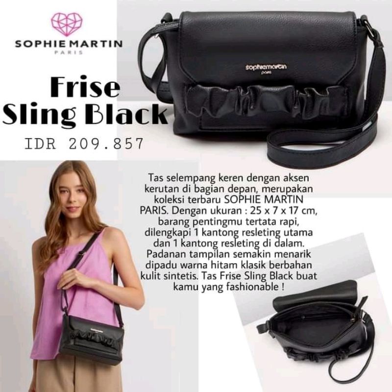TAS FRISE BLACK SOPHIE MARTIN
