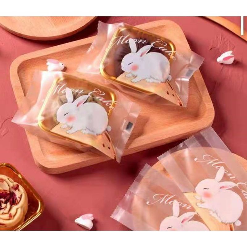 PLASTIK MOONCAKE 12 x 6.5 cm ISI KURLEB 100 PCS