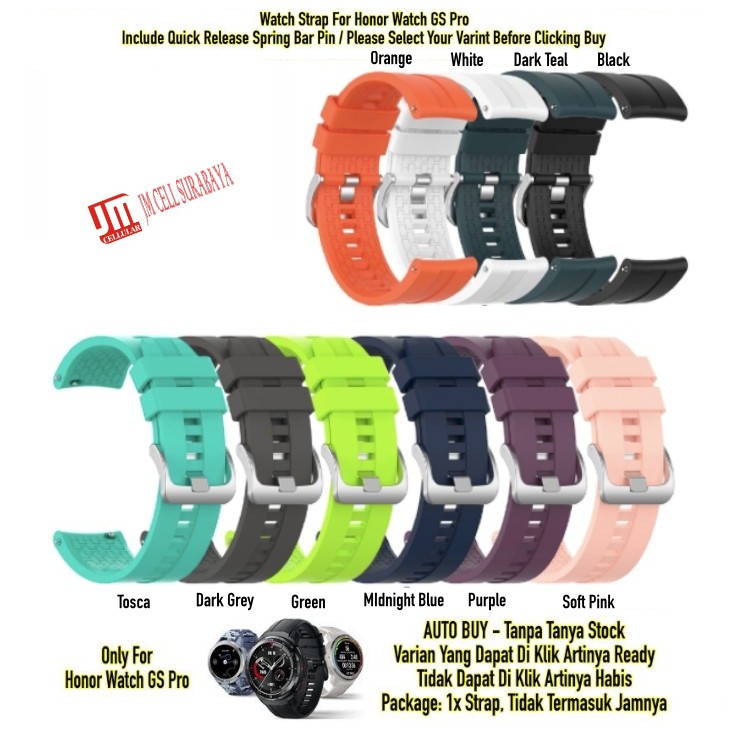 XLF Tali Jam Strap Honor Watch GS Pro - Rubber Sport Quick Release