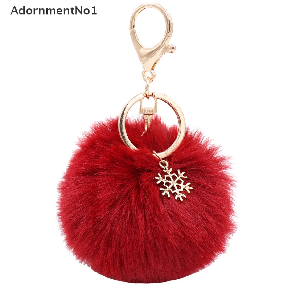 (AdornmentNo1) Gantungan Kunci Pompom Bulu Kelinci Imitasi Charms