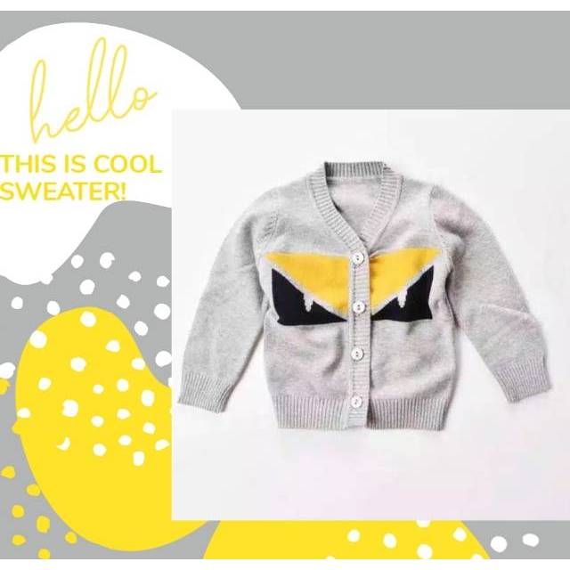 Sweater Anak Laki laki / Cardigan rajut anak kecil jaket rajut bayi Korea baju dingin anak laki cowo