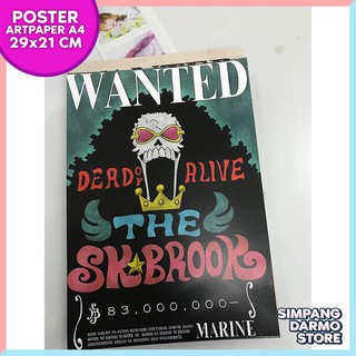 Poster One Piece Buronan Roronoa Zoro Wanted Bounty Terbaru Straw Hat Shopee Indonesia