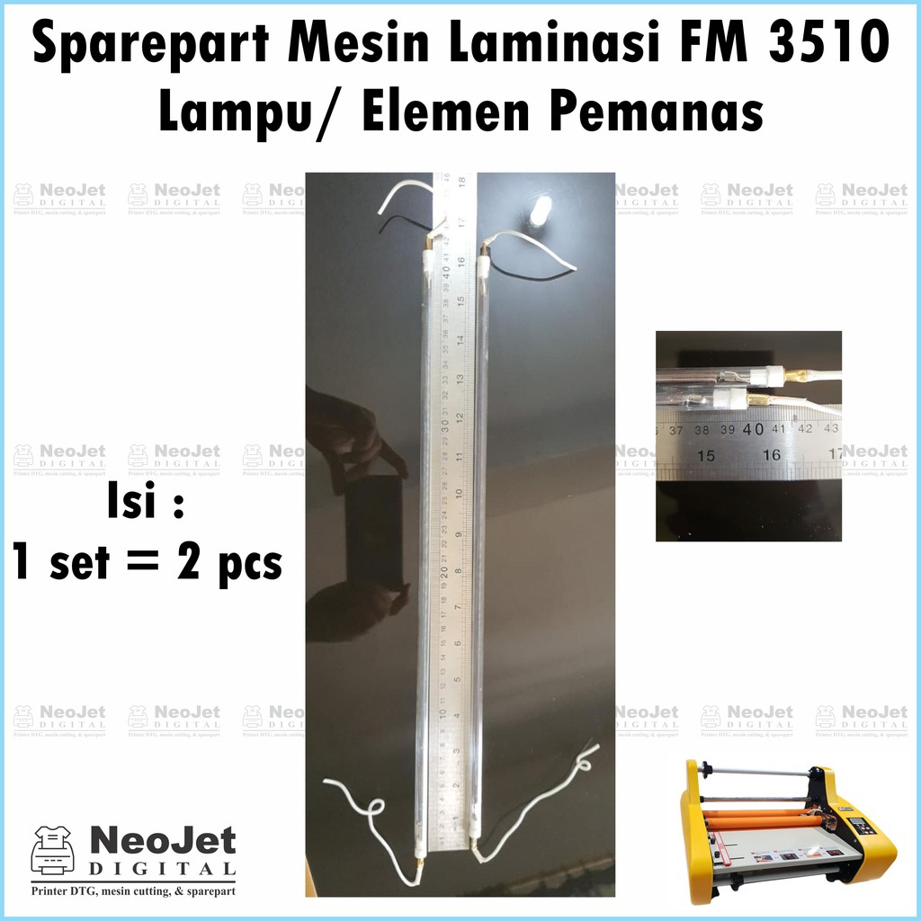 

Lampu Elemen Pemanas Mesin Laminasi Laminating FM3510 FM 3510 Laminator