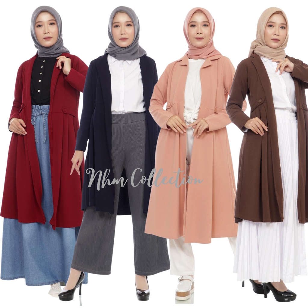 Cardigan Wanita Outer Tunik Cardigan Lorenzo Outer Murah Nhm