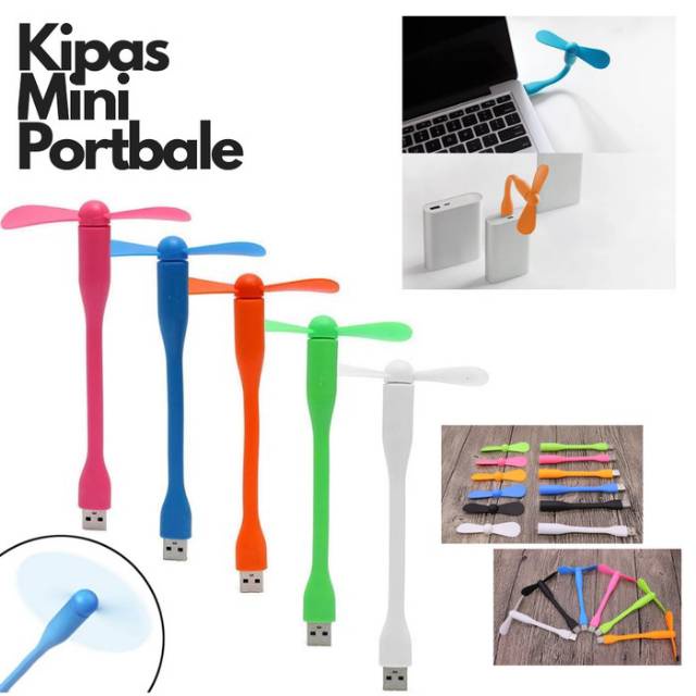 Kipas Angin USB Laptop Power Bank HP Charger Fan Kipas Baling Protable Flexible Portable Fan Micro Kipas Protable Micro USB Baling2 HP18