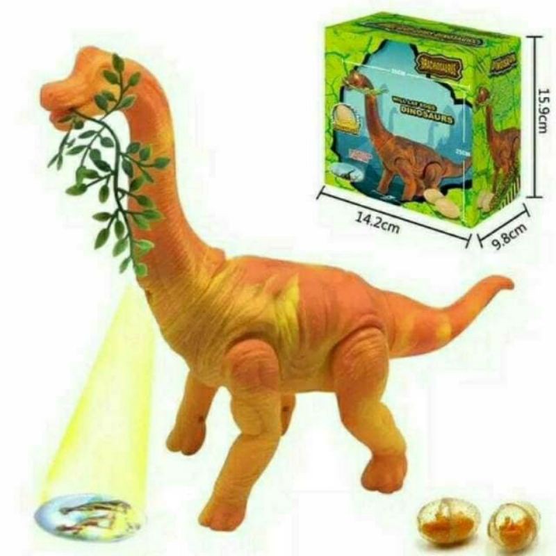 AJ Mainan Anak Robot Dinosaurus Tyrex/T-Rex/TRex Besar Bertelur Murah Gratis Batre