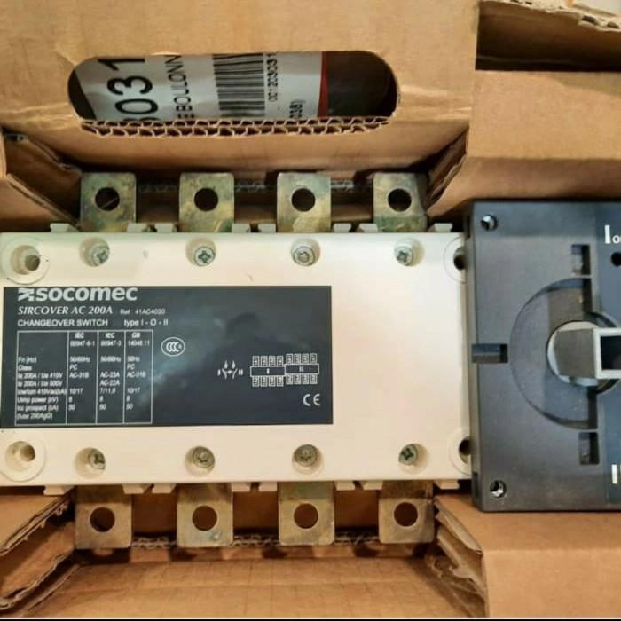 Saklar Cos / Change Over Switch / Ohm Saklar Socomec Sircover 4P 200A