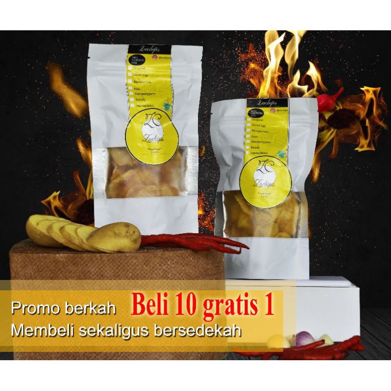 

Keripik kentang ZACHIPS 85 gram