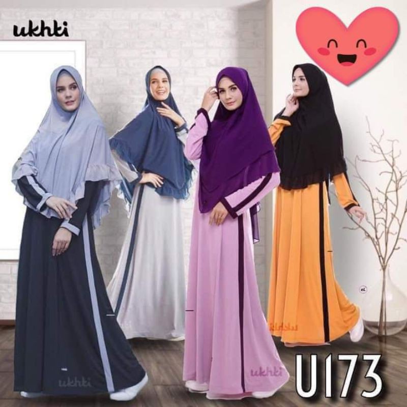 gratis kaos kaki 2 pasang, gamis jersey premium ukhti U173