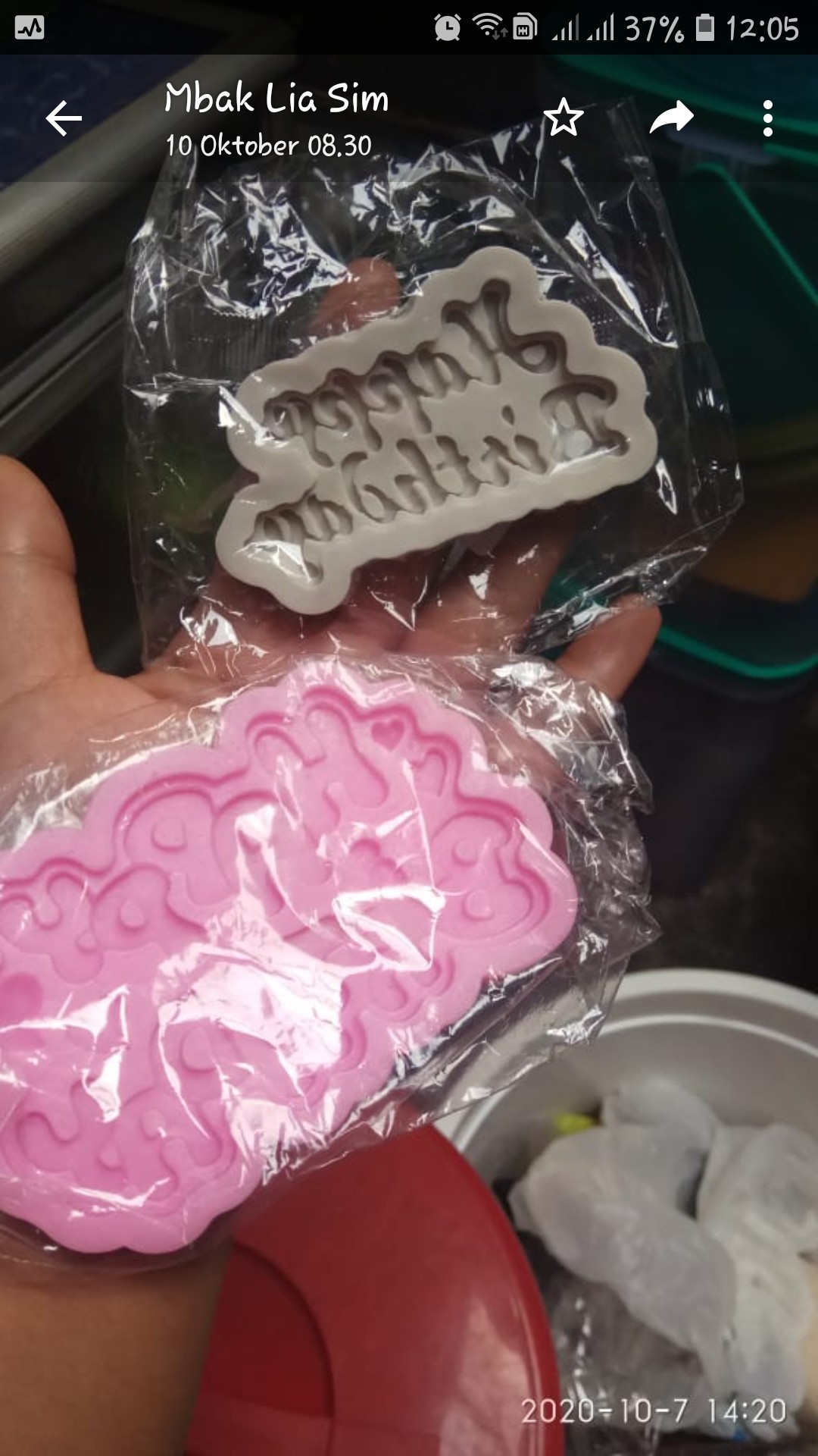 Tm Cetakan Fondant Bentuk Tulisan Happy Birthday Bahan Silikon Untuk Dekorasi Kue