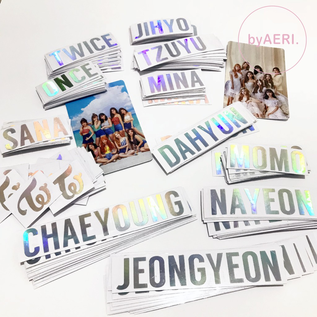 TWICE HOLOGRAM STICKER (KPOP HOLOGRAM CUTTING STICKER)