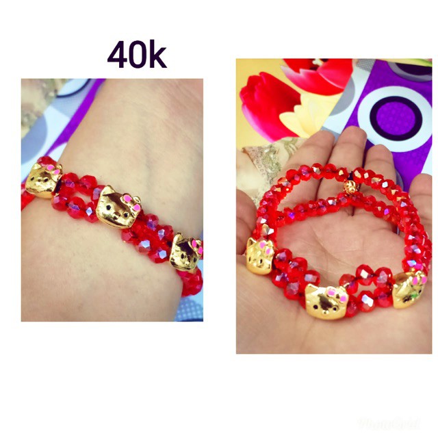 Best Seller! Gelang krustal merah helokity Terbatas!