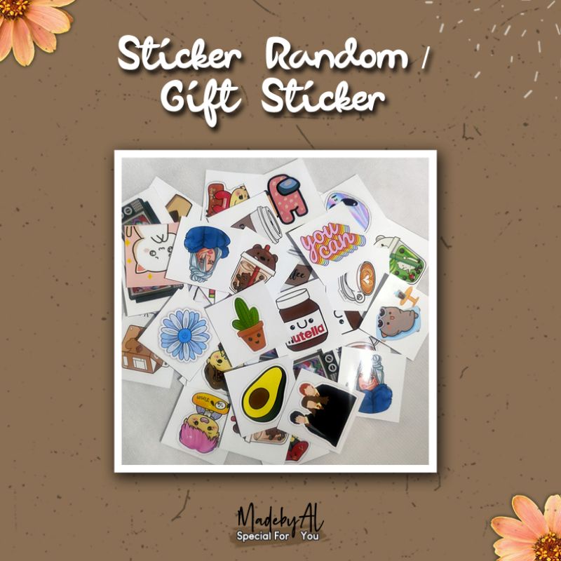 

GIFT STICKER LUCU (Square Sticker) - Min beli 20 pcs
