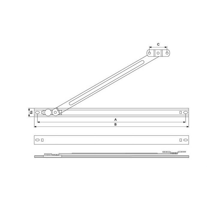 ARMSTAY HAMPTON AR 12 SSS Penahan Jendela  Aluminium 