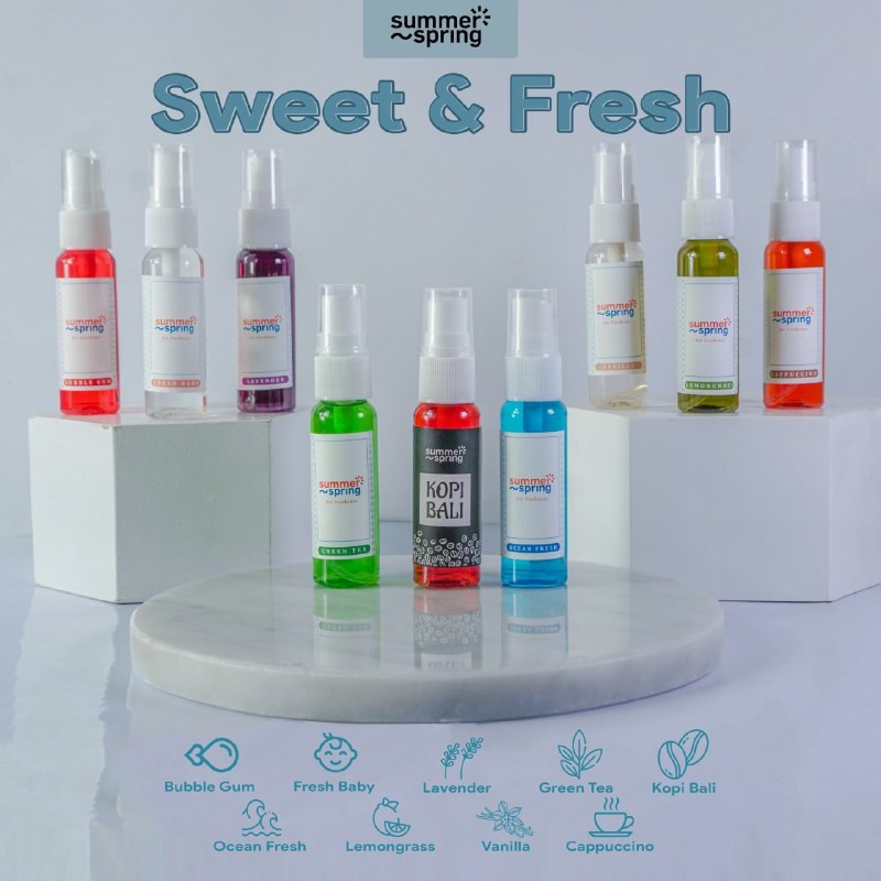 Pengharum Spray Sweet &amp; Fresh Series Summerspring